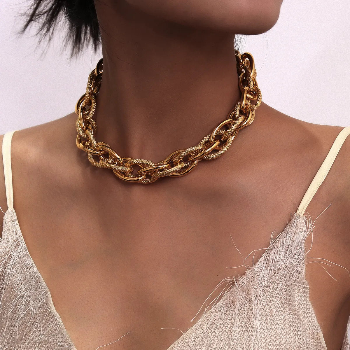 Lock Choker chain Necklace