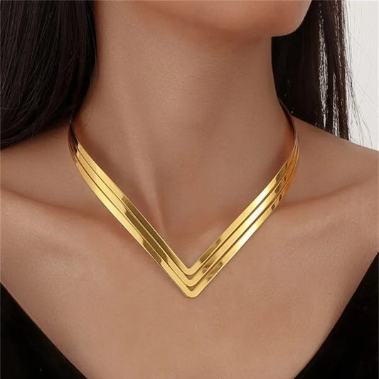 Simple Shape Metal Necklace