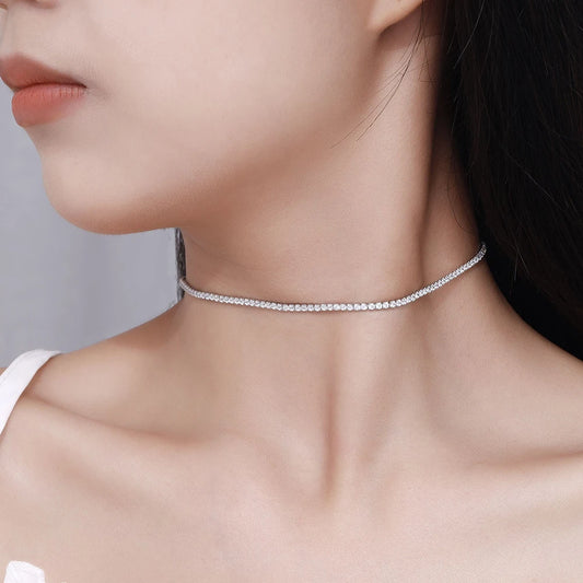 Silver Tennis Choker