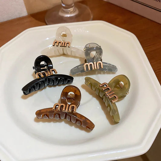 Small Cute Letter Hair Clips