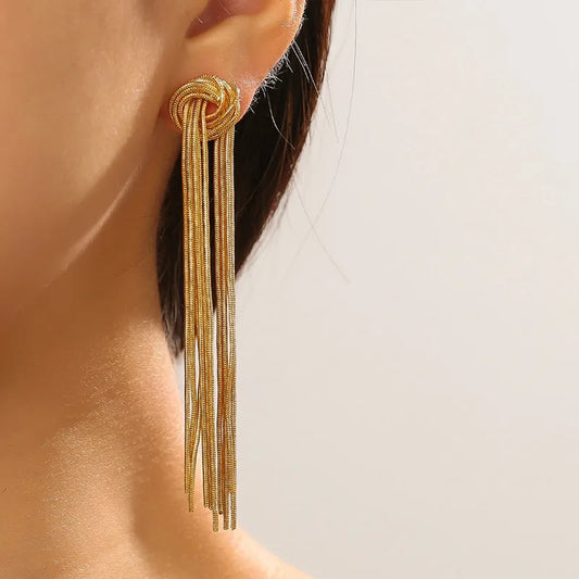 Luxury Long Tassel Earrings