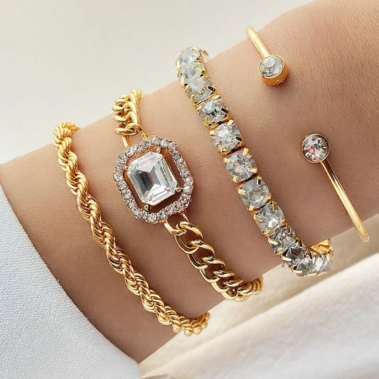 4 Piece Set Luxurious Bracelets